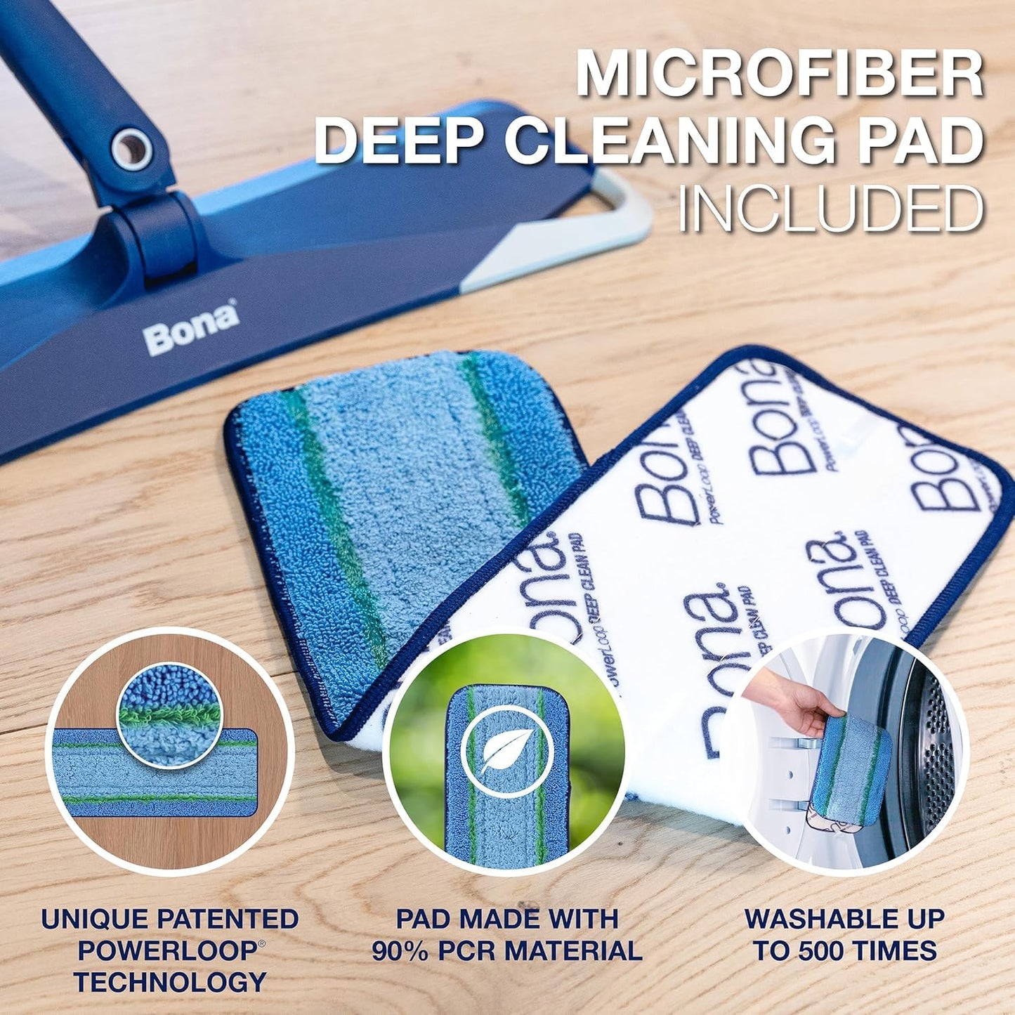 Bona® Pet System Premium Pet Microfiber Mop for Multi-Surface Floors