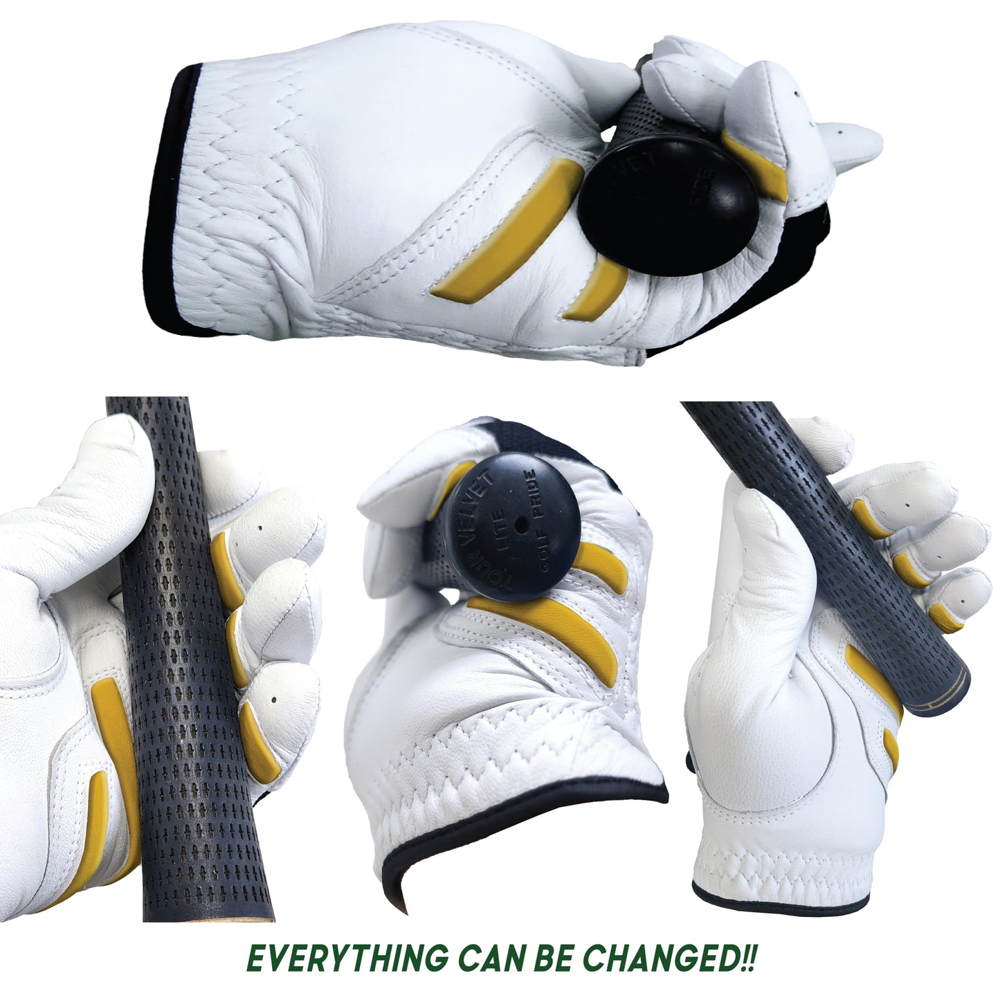 MONKEY GRIP Golf Glove Bearing Capacity Non silp No Slice pad Premium Lether Power Pad Left Hand (Man-Medium)