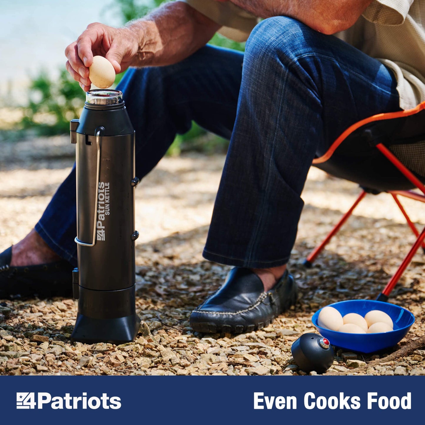 4Patriots Sun Kettle: Portable Solar Water Heater For Hunting & Emergencies - 16.9 oz Capacity