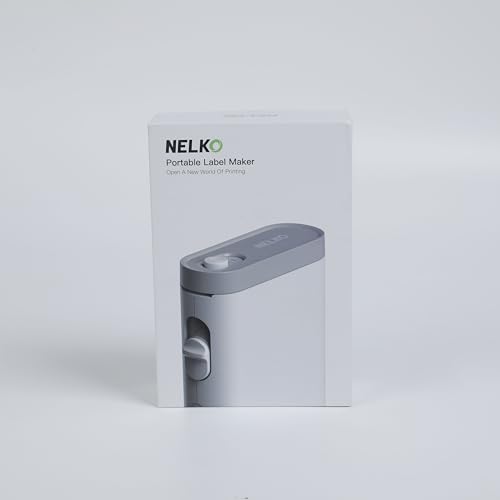 Nelko Label Maker Machine with Tape, P21 Bluetooth Label Printer, Wireless Mini Label Makers with Multiple Templates for Organizing Office Home, White