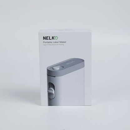 Nelko Label Maker Machine with Tape, P21 Bluetooth Label Printer, Wireless Mini Label Makers with Multiple Templates for Organizing Office Home, White