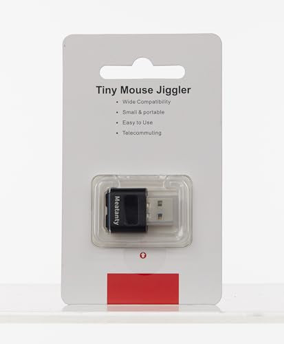 Meatanty Metal Tiny Mouse Jiggler, USB Mouse Mover Undetectable, Automatic Shaker with Separate Mode and ON/Off Buttons, Mouse Moving Device LED Screen, Wiggler Giggler Keep Computer/PC/Laptop Awake