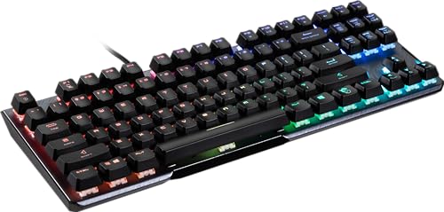 MSI Vigor GK50 Elite TKL LL US Mechanical RGB Gaming Keyboard with Kahil Blue Switches