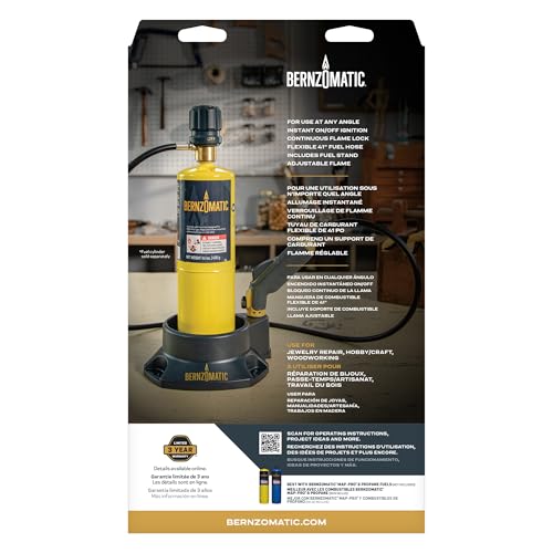 Bernzomatic FirePoint Creator Tool, Precision Flame Hand Torch for use with Bernzomatic MAP-Pro or Propane Fuel (Firepoint Tool)