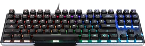 MSI Vigor GK50 Elite TKL LL US Mechanical RGB Gaming Keyboard with Kahil Blue Switches