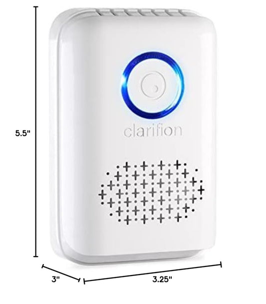 Clarifion ODRx - UV-C Cat Odor Deodorizer & Eliminator, Removes Cat Pee Smell, Filterless, Quiet, Compact Air Freshener for Bedrooms, Living Rooms, Litter Box Areas, Eliminates Ammonia Odors