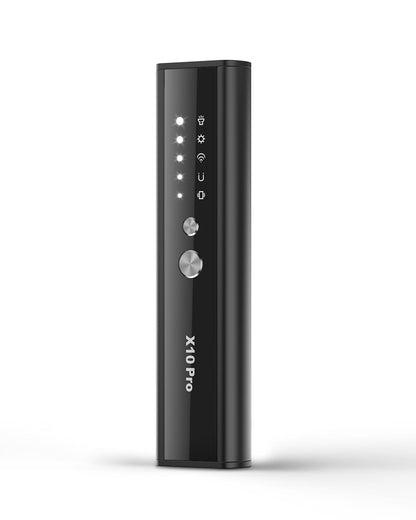 Hidden Camera Detectors X10 Pro, Accurate Anti Spy Camera/ Bug Sweeper/ GPS Tracker Detector Hidden Camera Finder with Flashlight, Hidden Devices Detector for Hotels Travel Airbnb Car Office (Silver)