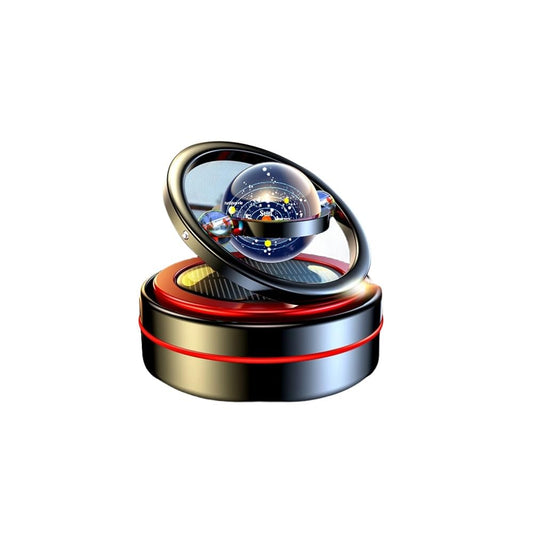 EAONITU Solar System Fidget Spinner, Lucky Car Automotive Dashboard Home Office Decoration Mother's Day Birthday Gift Exchange, Automatic Sun Powered Aroma Diffuser Perfume Not Included (Galaxy Black)