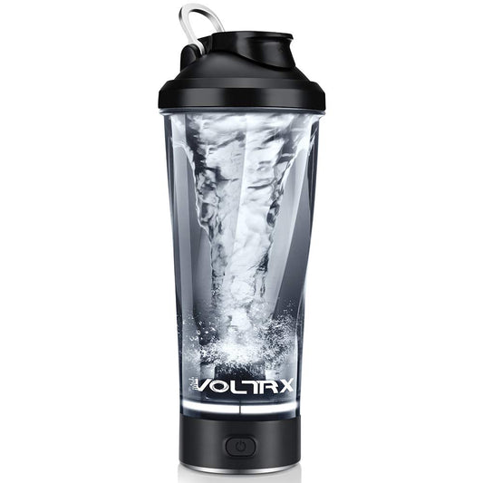 VOLTRX Premium Electric Protein Shaker Bottle, Made with Tritan - BPA Free - 24 oz Vortex Portable Mixer Cup/USB Rechargeable Shaker Cups for Protein Shakes