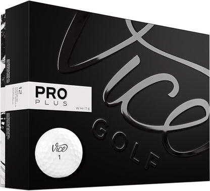 VICE Golf Pro Plus White Golf Balls