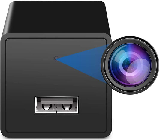 AES Spy Cameras 1080p WiFi USB Charger Phone Charging Brick Power Adapter HD Wireless Spy Camera Covert Hidden Wi-Fi Remote View Nanny Camera Spy Gadget (2021 QP-S9 Model)