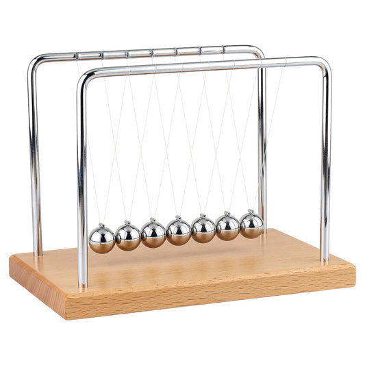 Smilesorg Newton's Cradle Balance Balls Fascinating Physics Gadget for Home and Office 7 Beads