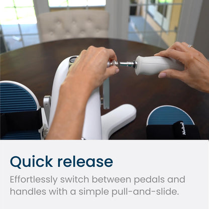 PhysioPedal® Arm & Leg Pedal Exerciser, Dual Mode, 8 Motorized Speeds, 8 Adjustable Resistance Levels, LED Display, Magnetic Remote, Low-Impact Exercise for Joint Health & Mobility