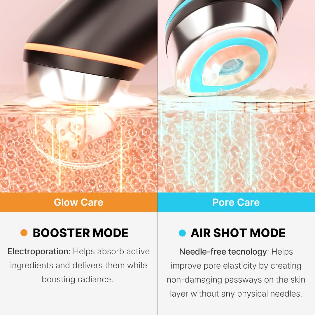 medicube Age-R Booster Pro | 6-in-1 Real Glass Glow Device | Looking Glass Skin with Enhanced Absorption, Radiance, Elasticity,Pore Care | LED Anti-Wrinkle Device | Korean Skin Care