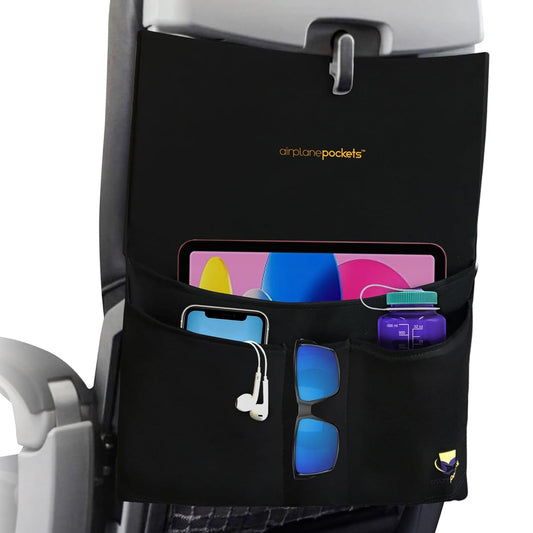 Airplane Pockets - Airplane Accessories - Plane Travel Essentials - Travel Organizer - Seat Storage Organizer - Air Travel Essentials - Seat Back Organizer - International Travel Must Haves