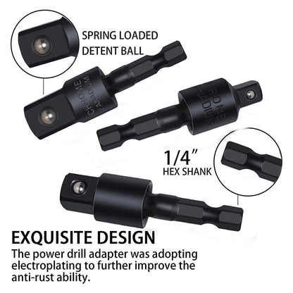 17Pcs Flexible Drill Bit Extension, Include 3Pcs Rotatable Socket Adapter 2Pcs Hex Shank 105° Right Angle Drill Attachment 10 Short Screwdriver Bits 90° Angled Bits and Bendable Drill Bit Extension