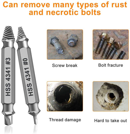 Gifts for Men,Damaged Screw Extractor Set-Father's Day Gifts from Wife Daughter Son,Mens Gifts,Husband,Stripped Screws Nuts & Bolts Drill Bit Tools for Easy Removal of Rusty Broken Hardware Gifts