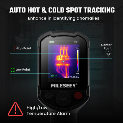 MILESEEY TR10 Thermal Imaging Camera,Super Resolution 240 x 240 Thermal Camera,25 Hz Refresh Rate, -4°F to 1022°F Handheld Infrared Imager,8-Hour Battery Life Infrared Camera