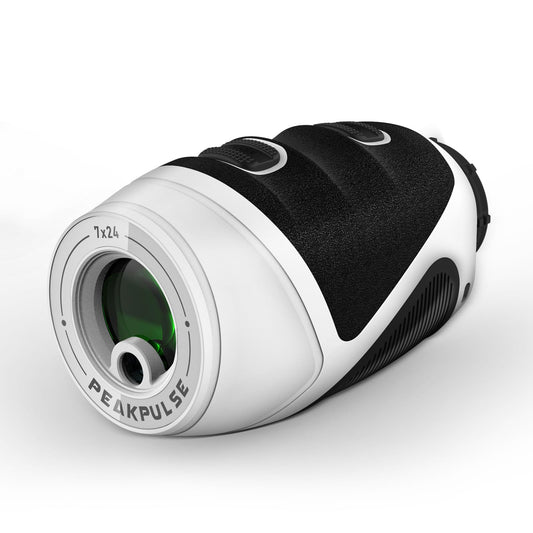 PEAKPULSE 1200 Yards Mini Range Finder Golf Rangefinder HDLCD 7X Magnification with Slope Laser Distance Rangefinder for Men Women Junior Rechargeable Flag Pole Locked with Vibration Angle Measurement