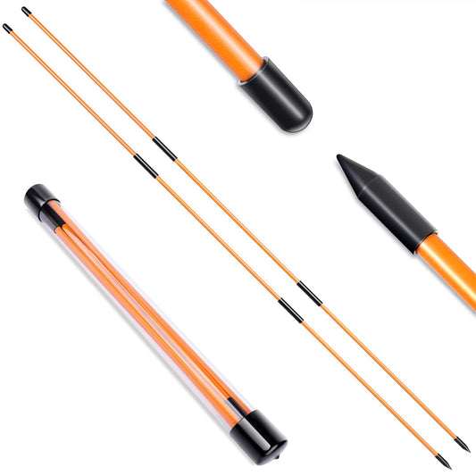 BIRDIEBLAST Professional Collapsible Golf Alignment Sticks, 48" Alignment Golf Stick Ideal for Aiming, Putting and Swing Practice (2)