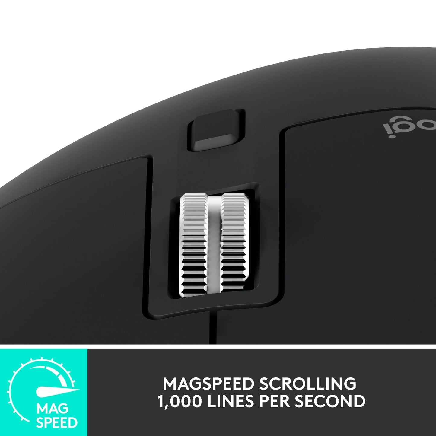 Logitech MX Master 3S - Wireless Performance Mouse with Ultra-fast Scrolling, Ergo, 8K DPI, Track on Glass, Quiet Clicks, USB-C, Bluetooth, Windows, Linux, Chrome - Graphite