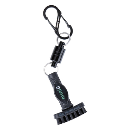 Grooveit Mini Golf Brush The Small MiniG 'Dry Scrubber' Features A Detachable Magnet, Heavy-Duty Nylon Bristles, and 3-Yr Warranty - Used On All Professional Golf Tours - Golf Accessory of 2023