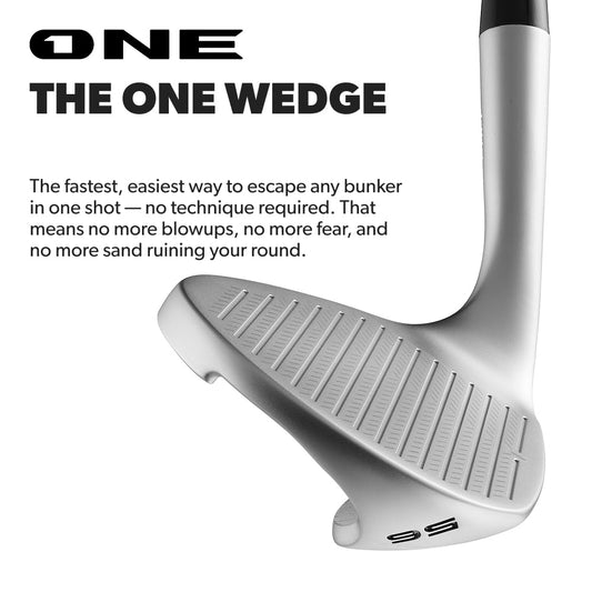 Performance Golf ONE Wedge | Accelerates The Club Through Any Lie | Solid Shots | No Chunking | Gets You On The Green in One Shot (56 Degrees, Right)