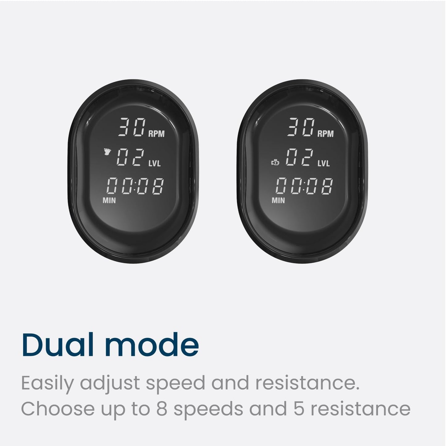PhysioPedal® Arm & Leg Pedal Exerciser, Dual Mode, 8 Motorized Speeds, 8 Adjustable Resistance Levels, LED Display, Magnetic Remote, Low-Impact Exercise for Joint Health & Mobility