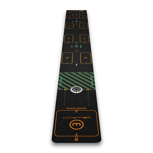 WELLPUTT - Golf Putting Training Mat - 10ft First