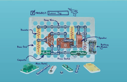 Snap Circuits Extreme SC-750 Electronics Exploration Kit - Over 750 Projects, Full Color Manual, 80+ Parts for STEM Education, Kids 8+