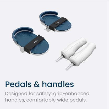 PhysioPedal® Arm & Leg Pedal Exerciser, Dual Mode, 8 Motorized Speeds, 8 Adjustable Resistance Levels, LED Display, Magnetic Remote, Low-Impact Exercise for Joint Health & Mobility