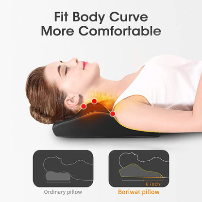 Neck Back Massager with Heat, Electric Massagers for Neck and Back, 3D Kneading Massage Pillow for Back, Neck, Shoulder, Leg Pain Relief, Gifts for Women Men Mom Dad