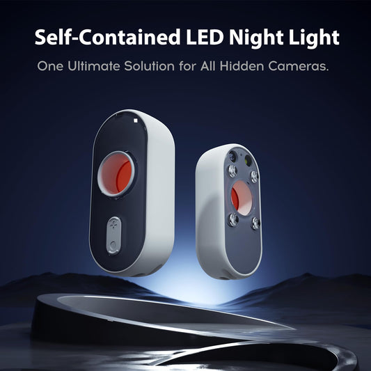 kacylzom 3-in-1 Hidden Camera Detector - Spy Camera Finder Hidden Bug Detector with Vibration Alarm & LED Flashlight for Home, Office, Hotel & Travel – Ultimate Anti-Spy Security Gadget(1 Pack)