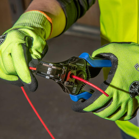 Klein Tools 11063W Wire Cutter / Stripper, Heavy Duty Automatic Tool for 8-20 AWG Solid and 10-22 AWG Stranded Electrical Wire