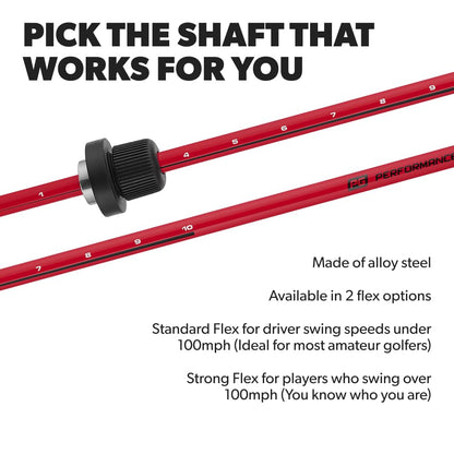 Performance Golf Click Stick - Swing Trainer for Automatic Release I Auditory Feedback I Core Golf Swing Mechanics Improvement (Standard Flex, Right)