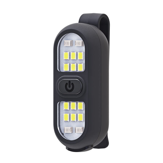 Clip on Flashlight, Running Light for Runners Rechargeable Safety Lights for Walking at Night Portable EDC Flashlight Gift for Runners Hands Free LED Work Light Warning Flashing Camping Hiking Gear
