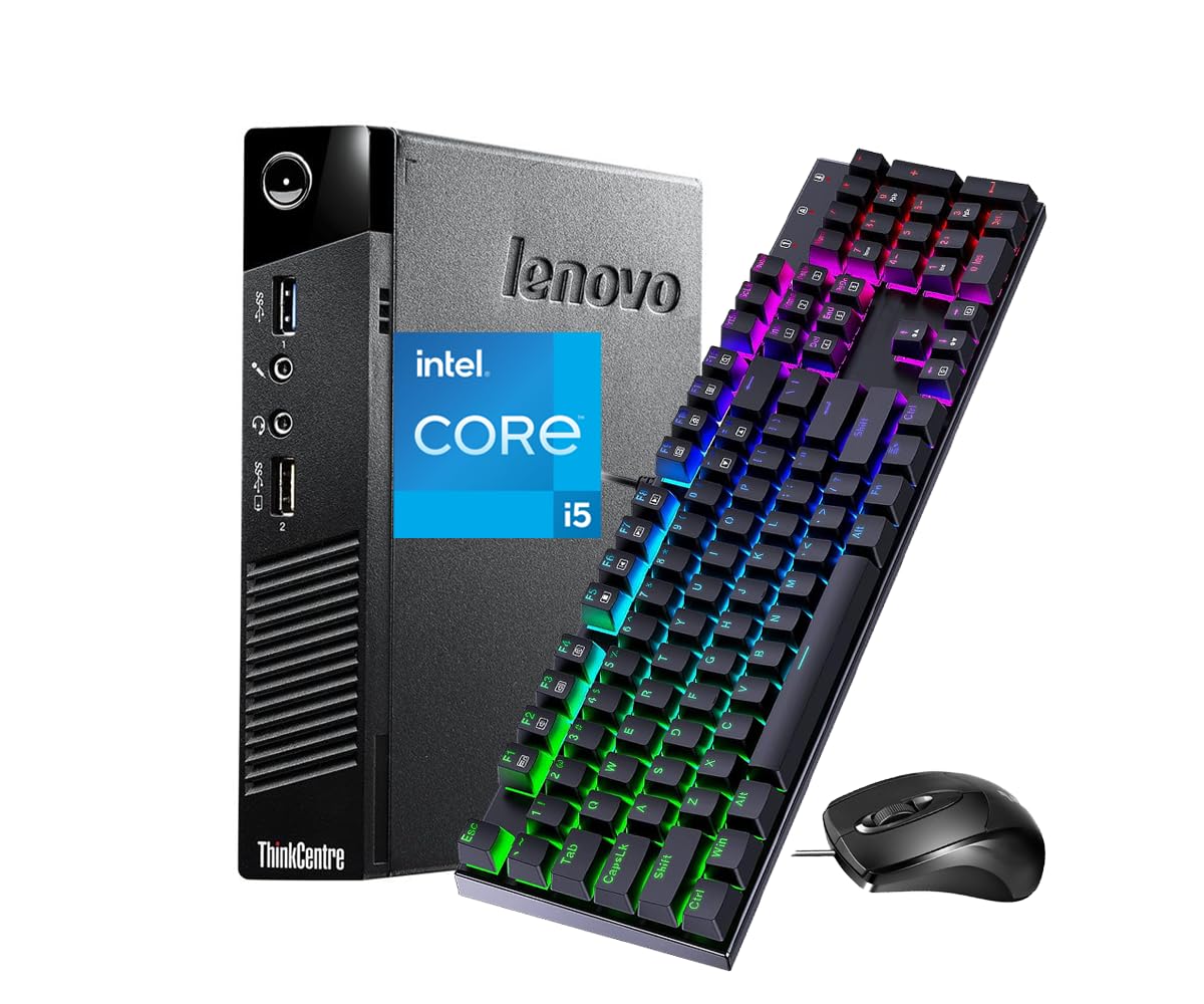 Lenovo Thinkcentre M93/M93p Tiny Desktop Computer, Intel Core i5-4570T 2.9GHz, 16GB DDR3 RAM, 256GB Solid State Drive, WiFi, BT, DisplayPort, Windows 10 Pro (Renewed)