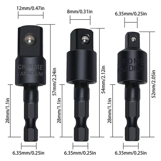 17Pcs Flexible Drill Bit Extension, Include 3Pcs Rotatable Socket Adapter 2Pcs Hex Shank 105° Right Angle Drill Attachment 10 Short Screwdriver Bits 90° Angled Bits and Bendable Drill Bit Extension