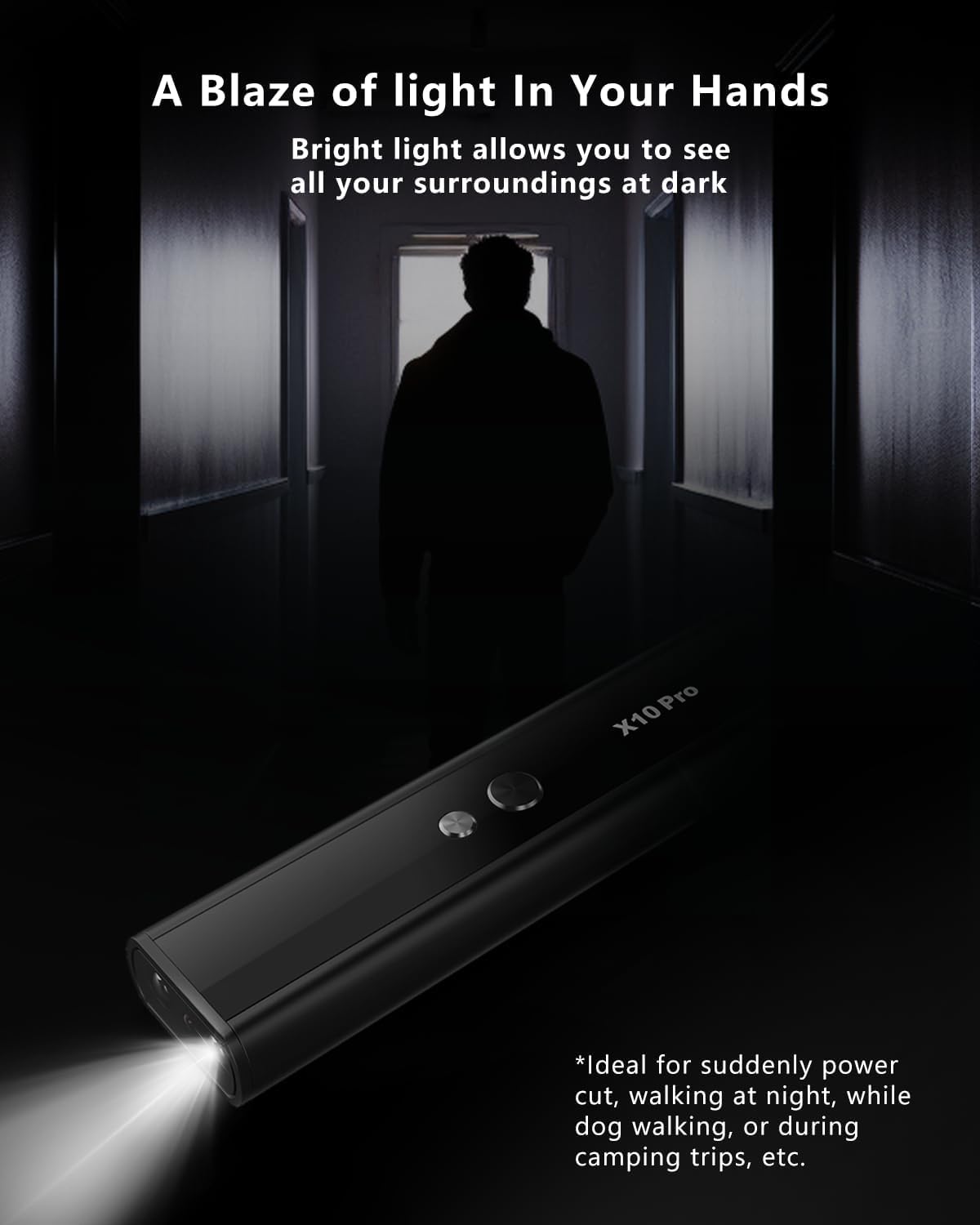 Hidden Camera Detectors X10 Pro, Accurate Anti Spy Camera/ Bug Sweeper/ GPS Tracker Detector Hidden Camera Finder with Flashlight, Hidden Devices Detector for Hotels Travel Airbnb Car Office (Silver)