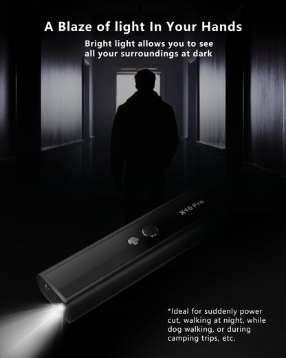 Hidden Camera Detectors X10 Pro, Accurate Anti Spy Camera/ Bug Sweeper/ GPS Tracker Detector Hidden Camera Finder with Flashlight, Hidden Devices Detector for Hotels Travel Airbnb Car Office (Silver)