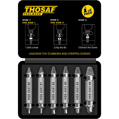 Gifts for Men,Damaged Screw Extractor Set-Father's Day Gifts from Wife Daughter Son,Mens Gifts,Husband,Stripped Screws Nuts & Bolts Drill Bit Tools for Easy Removal of Rusty Broken Hardware Gifts