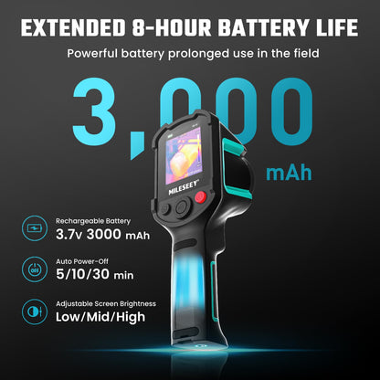 MILESEEY TR10 Thermal Imaging Camera,Super Resolution 240 x 240 Thermal Camera,25 Hz Refresh Rate, -4°F to 1022°F Handheld Infrared Imager,8-Hour Battery Life Infrared Camera