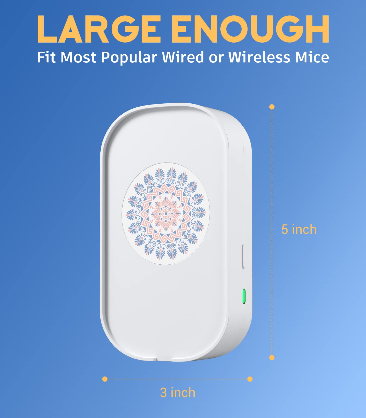 BNING Mouse Jiggler Undetectable, Automatic Mouse Mover Device for Computer Laptop Awakening, No Software & Driver with ON/Off Switch Mouse Shaker, Work from Home Must Haves (Boho)