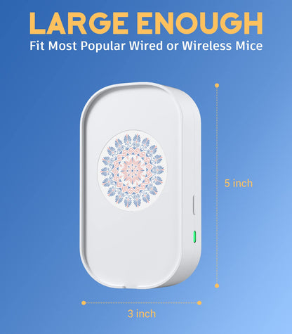 BNING Mouse Jiggler Undetectable, Automatic Mouse Mover Device for Computer Laptop Awakening, No Software & Driver with ON/Off Switch Mouse Shaker, Work from Home Must Haves (Boho)