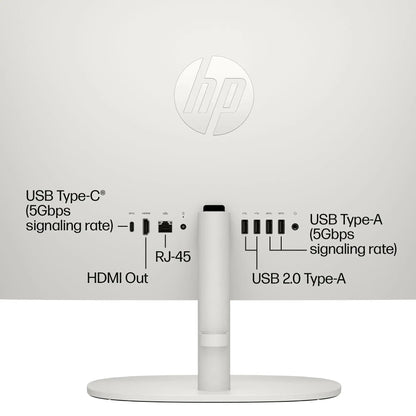 HP 21.5" FHD All-in-One Desktop Computer, 64GB RAM 2.5TB Storage (2TB SSD+512GB Docking Station Set), Dual-Core Intel Celeron, Windows 11 Pro with Microsoft Office Home & Business Included, Snow White