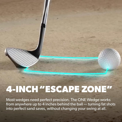 Performance Golf ONE Wedge | Accelerates The Club Through Any Lie | Solid Shots | No Chunking | Gets You On The Green in One Shot (56 Degrees, Right)