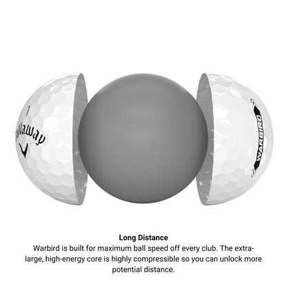 Callaway Warbird Golf Balls (2023 Version, White)