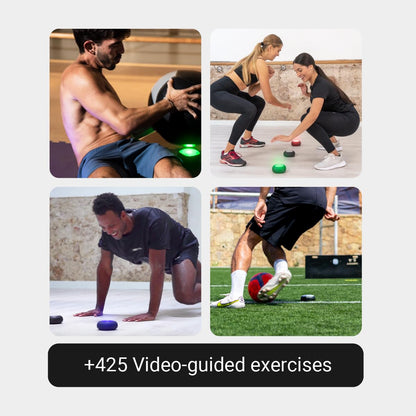 A-Champs ROX Training Kit – LED Light Pods with Light, Sound & Vibration Signals & Free App for Speed, Agility, Reaction & Cognitive Training – Perfect for Athletes, Coaches, Fitness & Rehab (3-Pack)