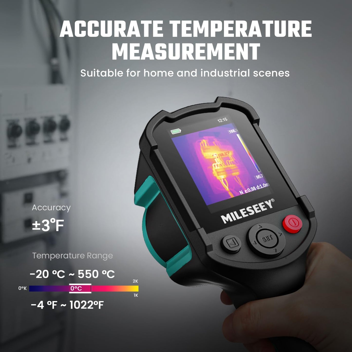 MILESEEY TR10 Thermal Imaging Camera,Super Resolution 240 x 240 Thermal Camera,25 Hz Refresh Rate, -4°F to 1022°F Handheld Infrared Imager,8-Hour Battery Life Infrared Camera