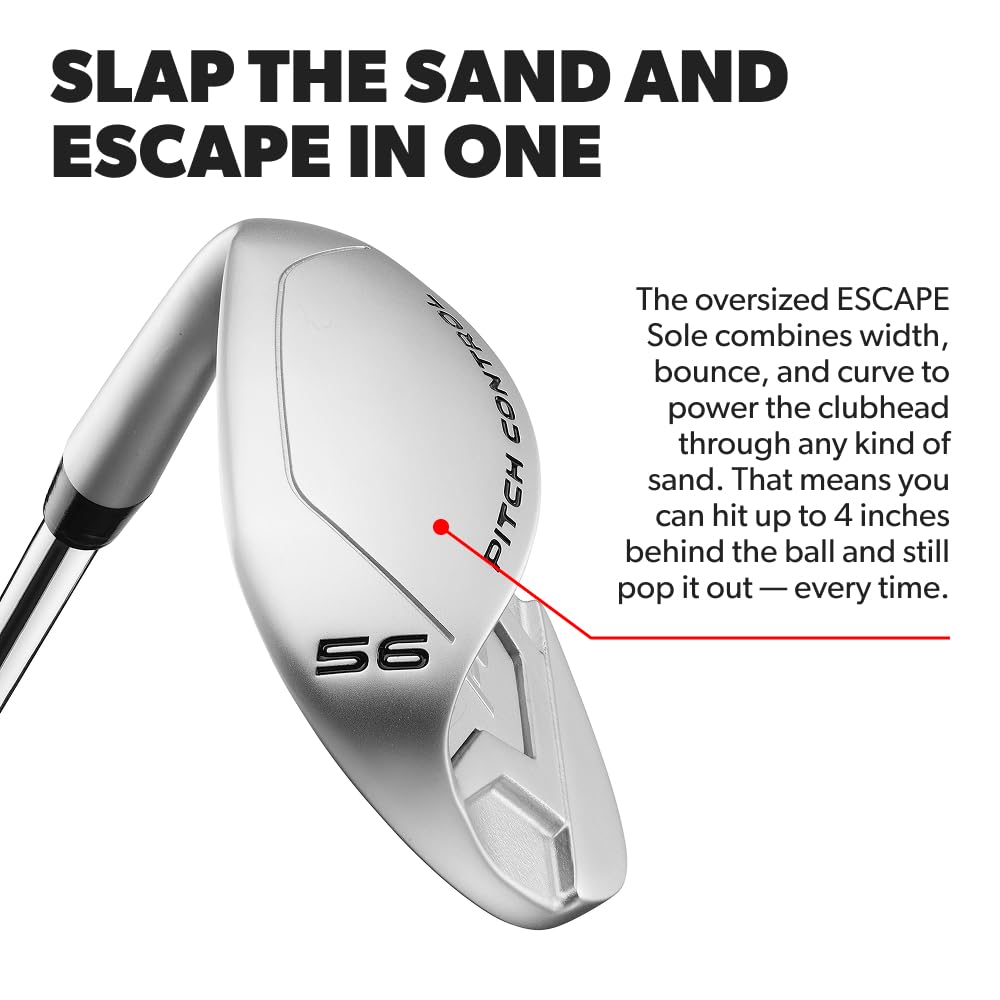 Performance Golf ONE Wedge | Accelerates The Club Through Any Lie | Solid Shots | No Chunking | Gets You On The Green in One Shot (56 Degrees, Right)